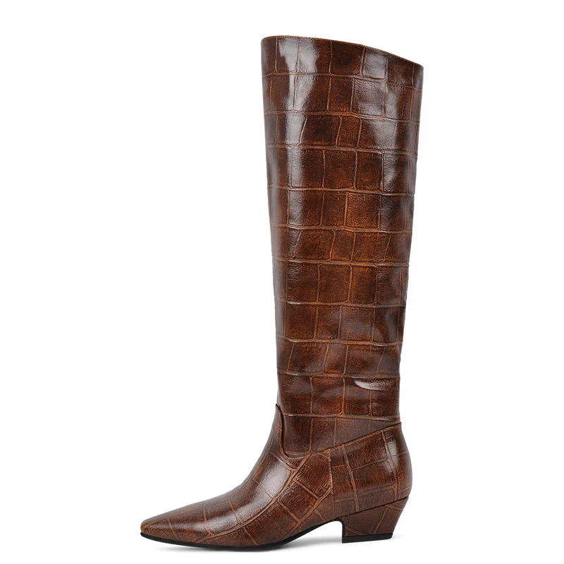 Stylish Pointed Toe Cowgirl Boots