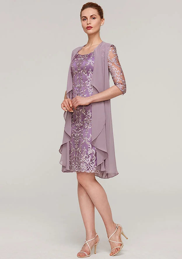 Classic Half-Sleeves Mother Of Bride Dress
