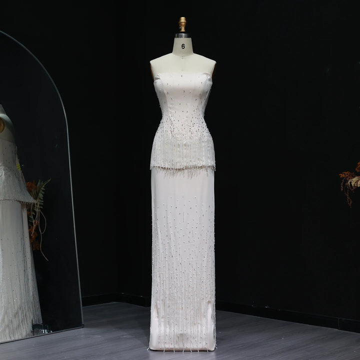 Elegant Two-Piece Arabic Beading Gown