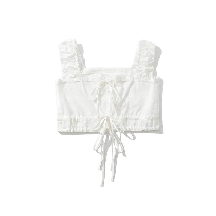 Charming Lace Trim Super-Short Top