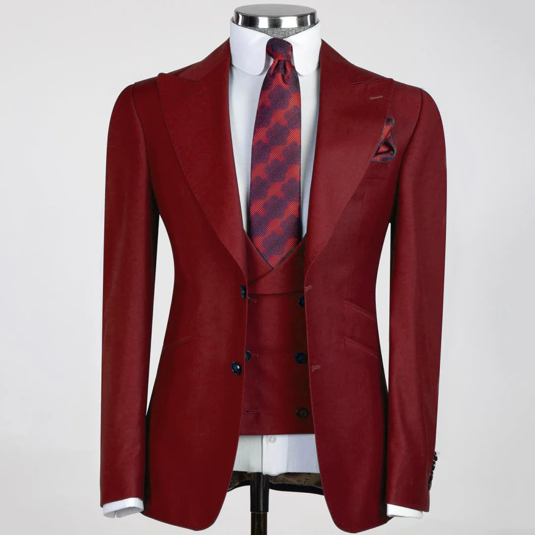 Versatile 3-Piece Men's Formal Suit