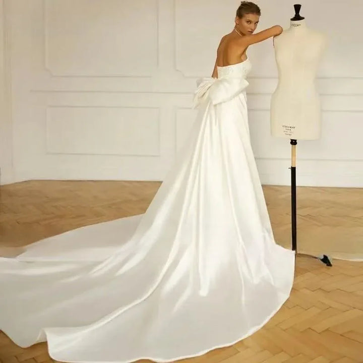 Gorgeous Detachable Train Wedding Dress