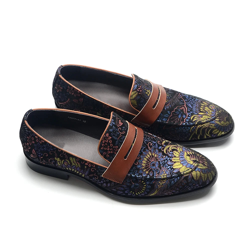 Applique Banquet Penny Loafers