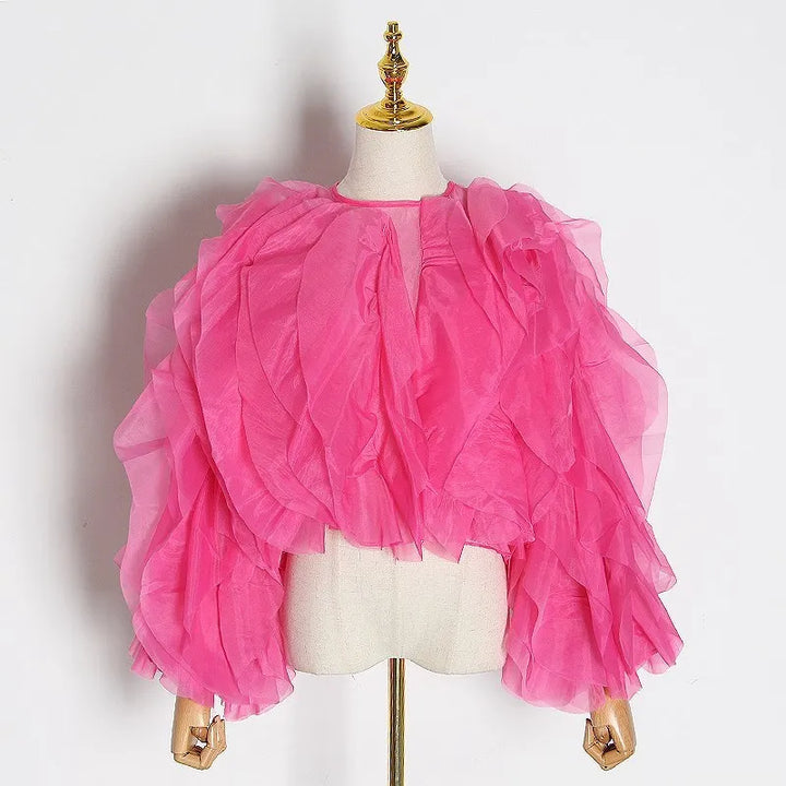 Stylish Ruffles Fashion Blouse