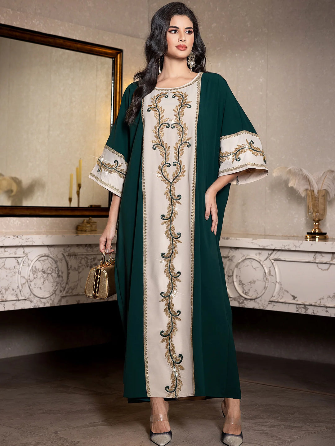 Live In Bead Embroidered Trends Abaya