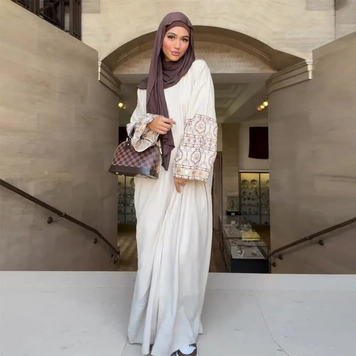 Puff Sleeve Kaftan Gown