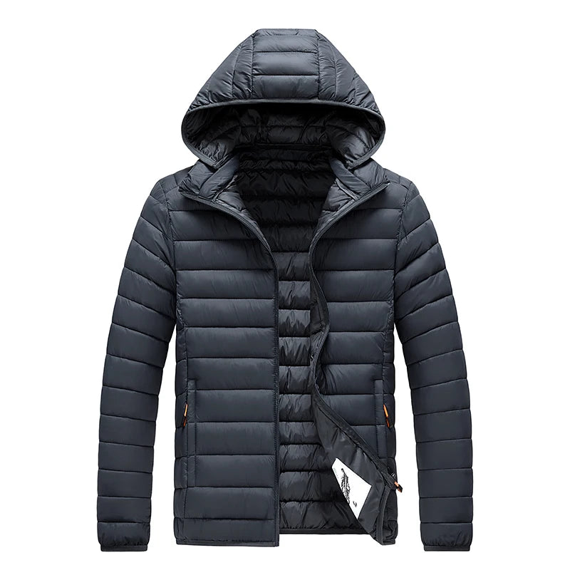 Casual Hooded Parka Coat With Detachable Hat