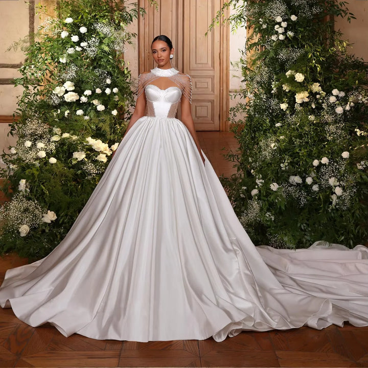 Exquisite Sweetheart-Neck Bridal Ball Gown