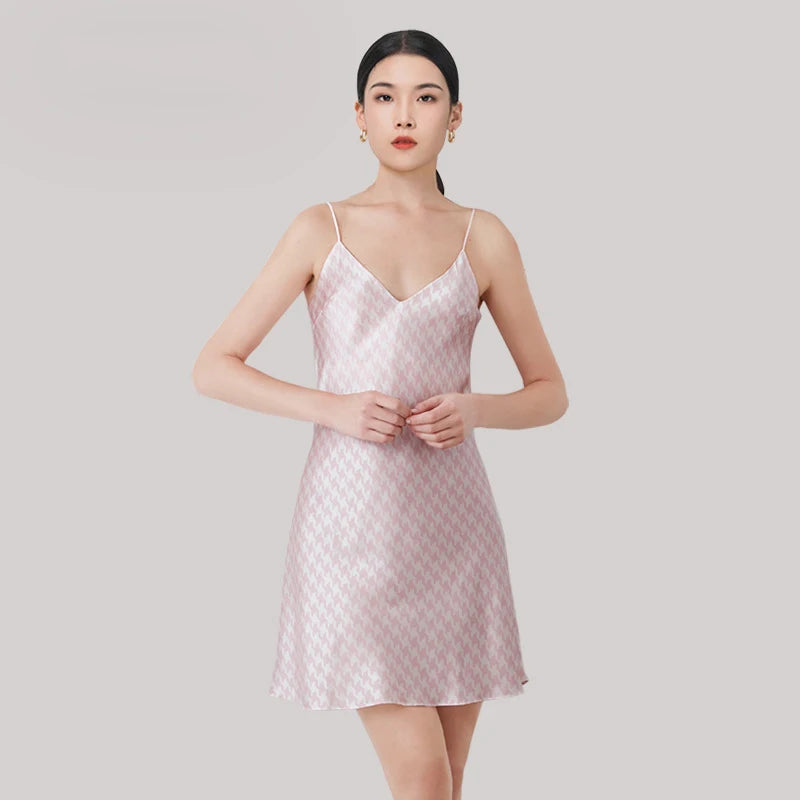 Soft Mulberry Silk Mini Night Gown