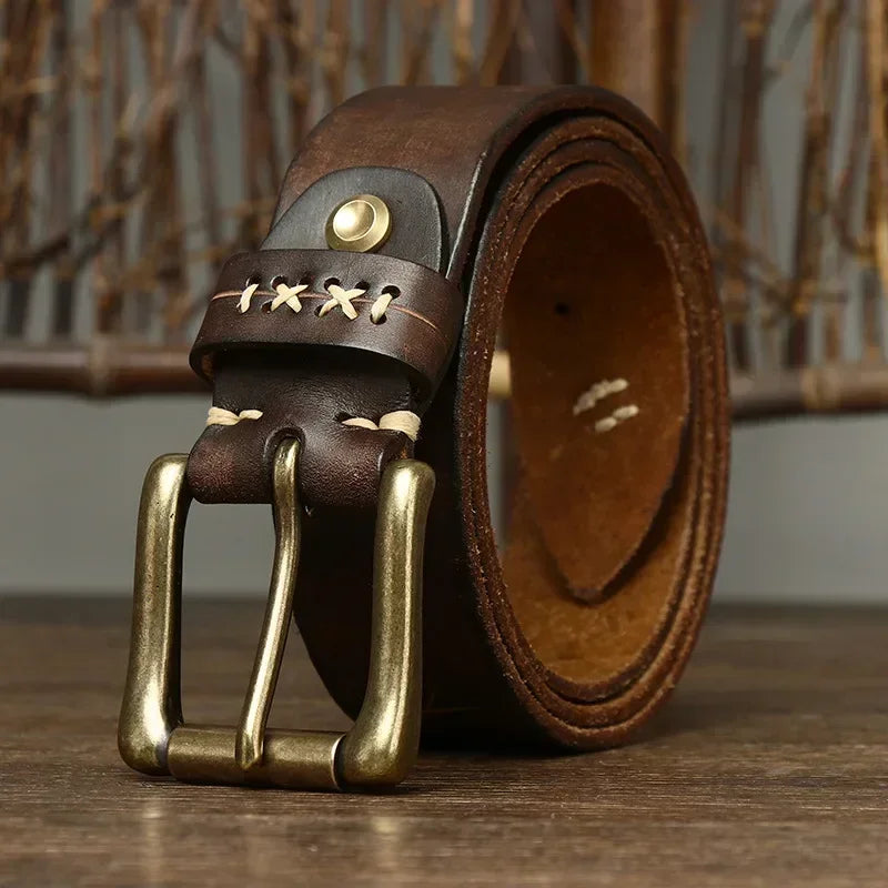 Stylish Brass Pin Buckle Belt