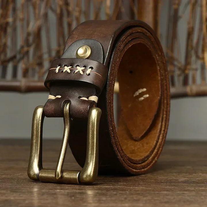 Stylish Brass Pin Buckle Belt