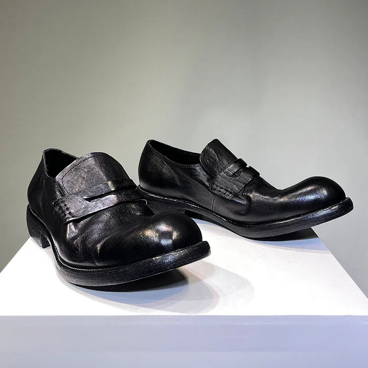 Attractive Washed Old Leather Shoes