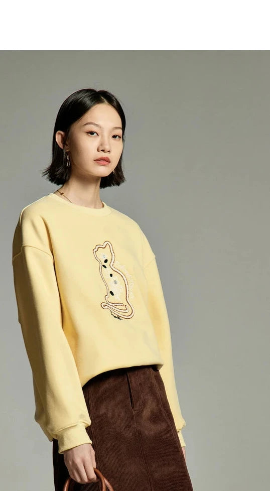 O-Neck Plush Sweatshirt