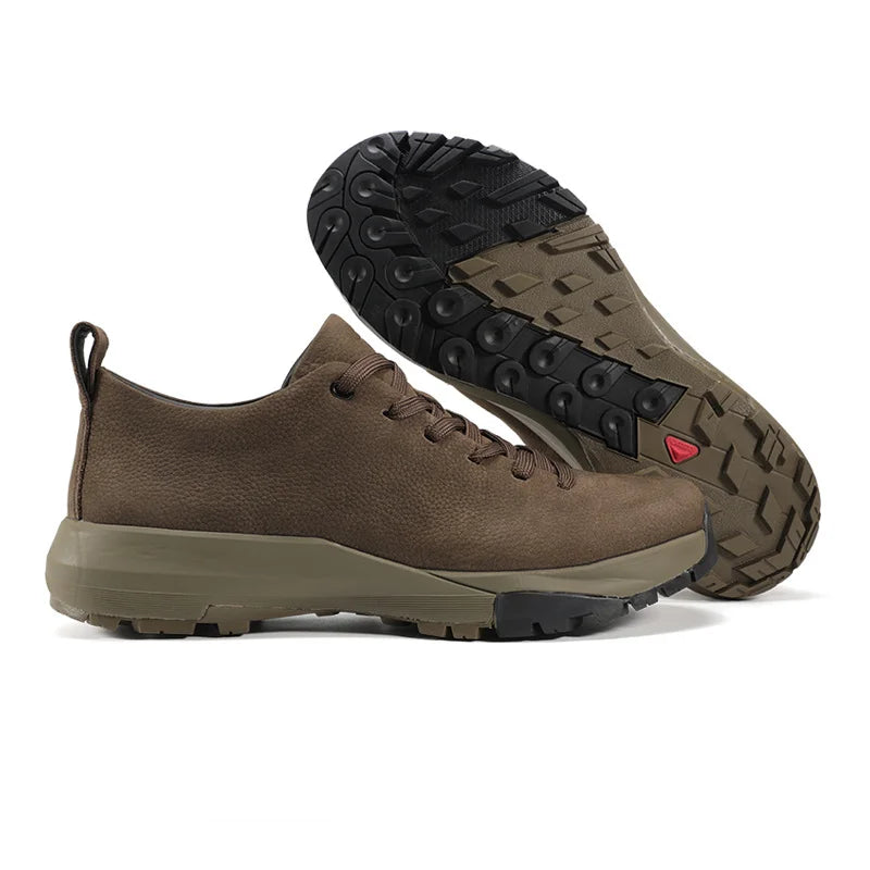 Luxury Lightweight Leather Jogging Sneakers