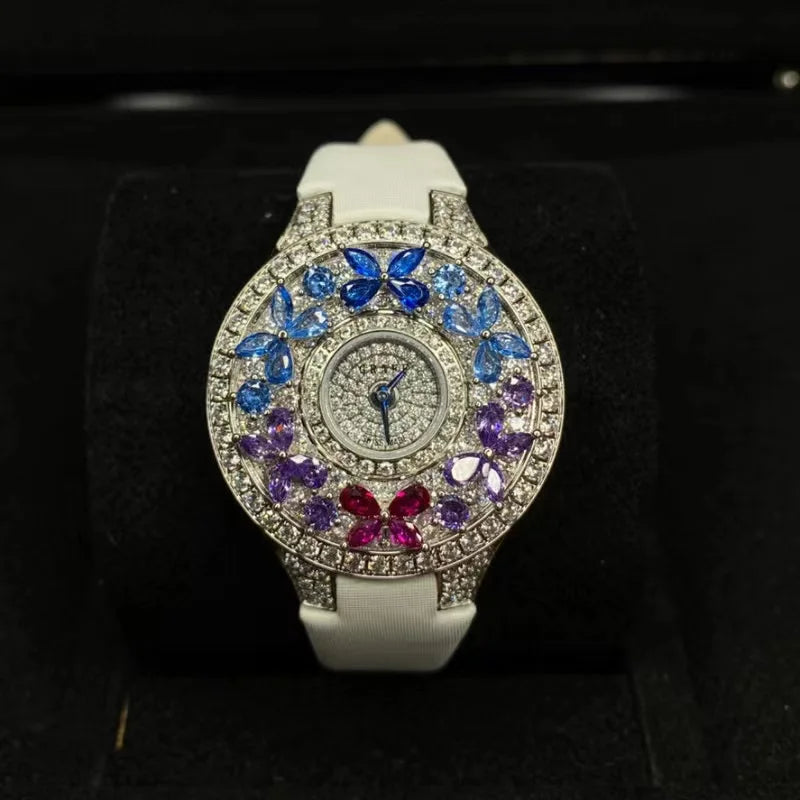 Elegant Colorful Jewel Wristwatch