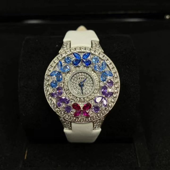 Elegant Colorful Jewel Wristwatch
