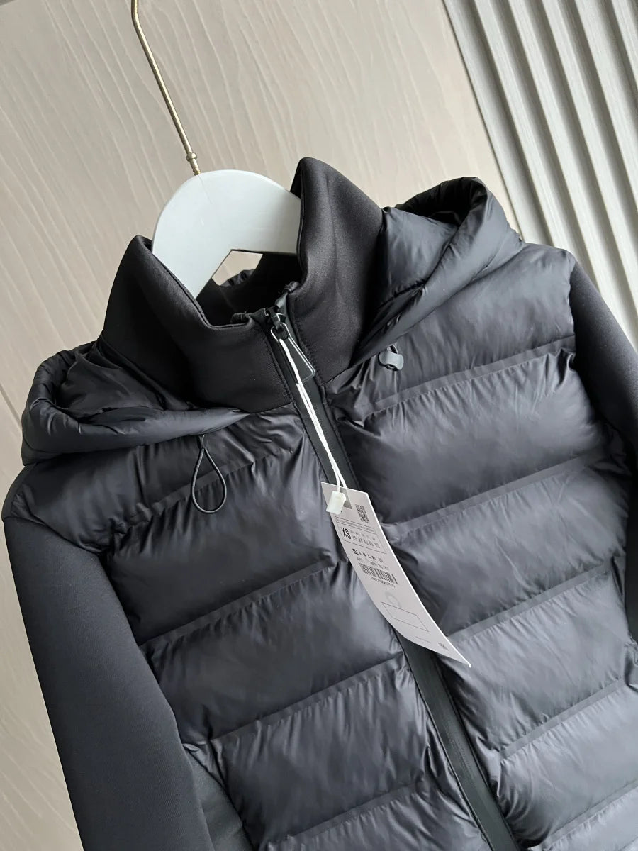 Lightweight Zippered Puffer Hooded Jacket