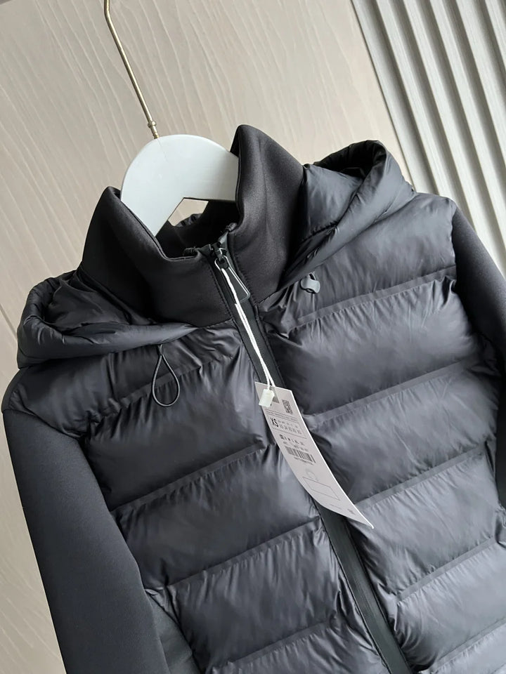 Lightweight Zippered Puffer Hooded Jacket