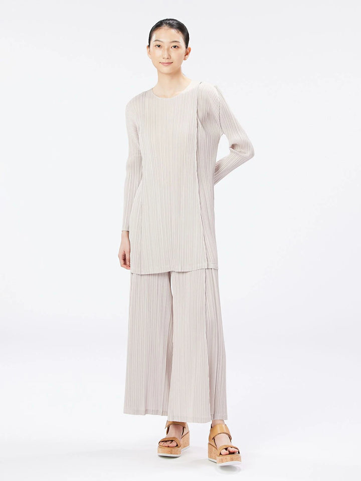 Casual Pleated Long Sleeve Dress