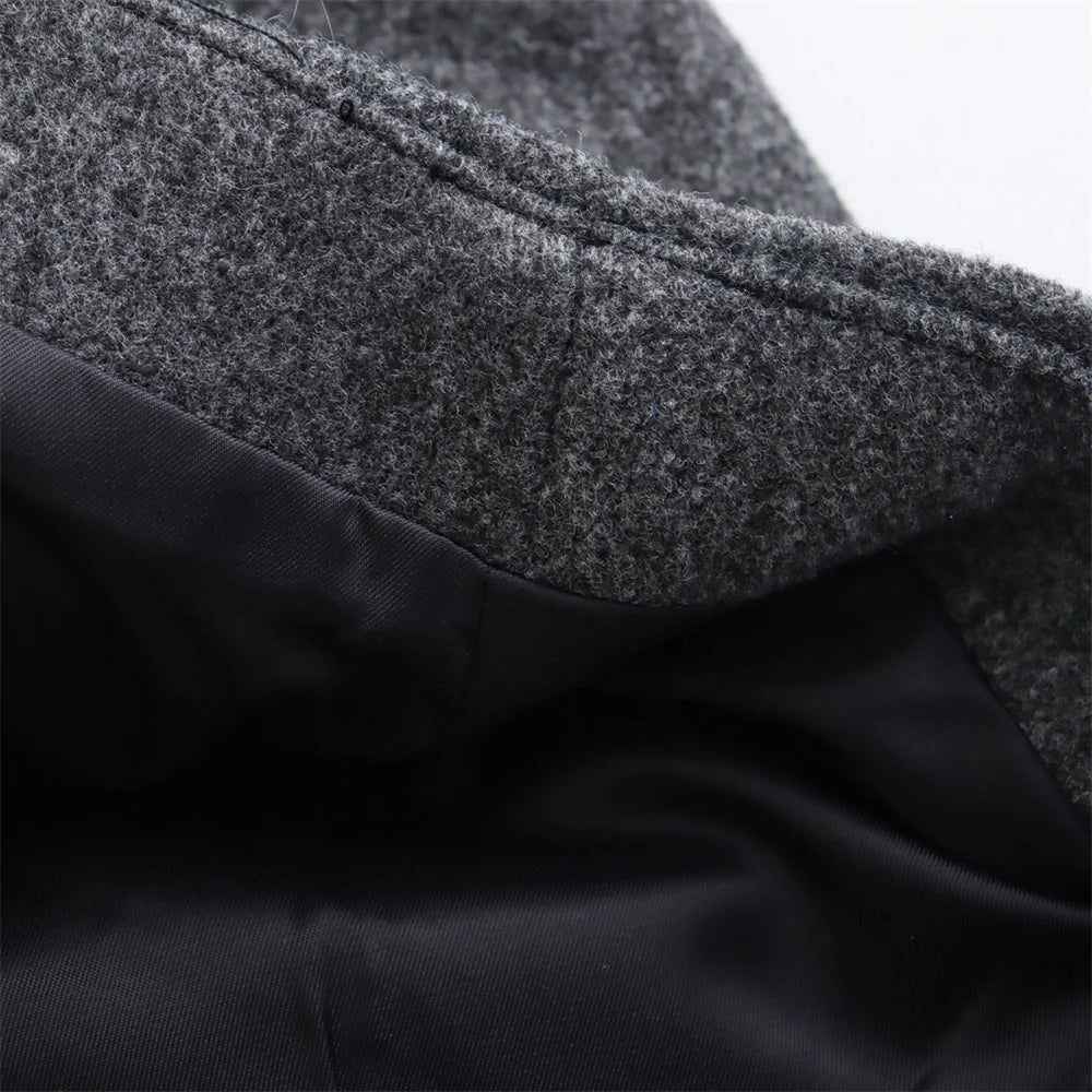 Luxury Double-breasted Loose Coat