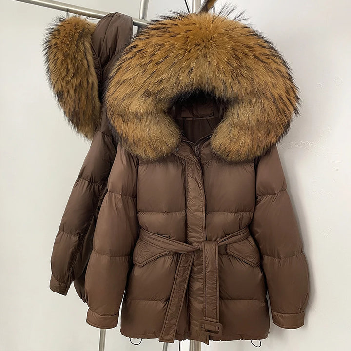 Fluffy Hooded Fur Collar Jacket