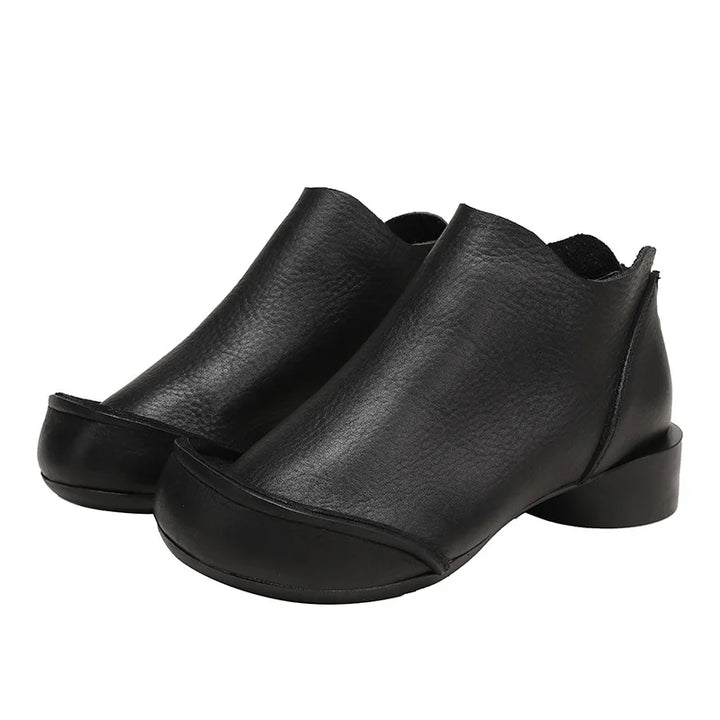 Comfortable Low Heel Short Boots