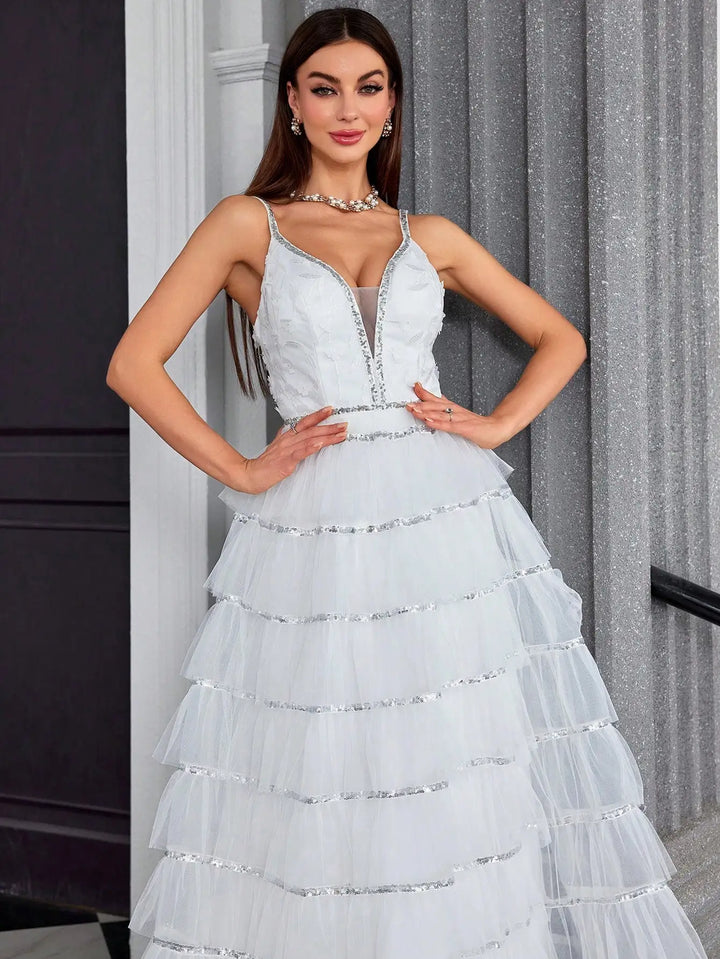 Premium Multi-Layer Evening Party Dress