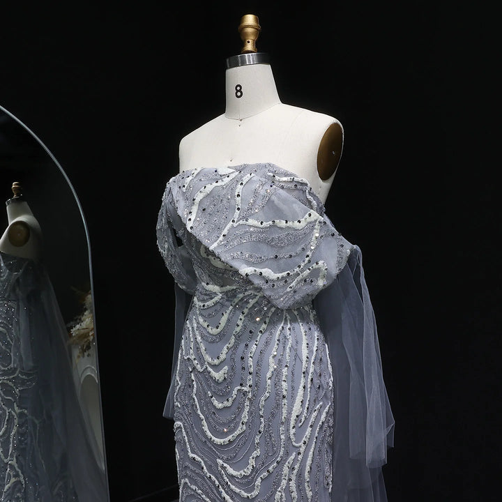 Ingenious Beaded Arabic Evening Dress