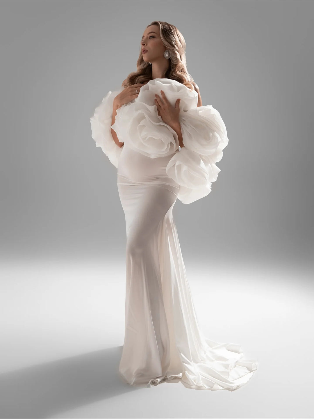 Gorgeous Two-Piece Maternity Photoshoot Dress