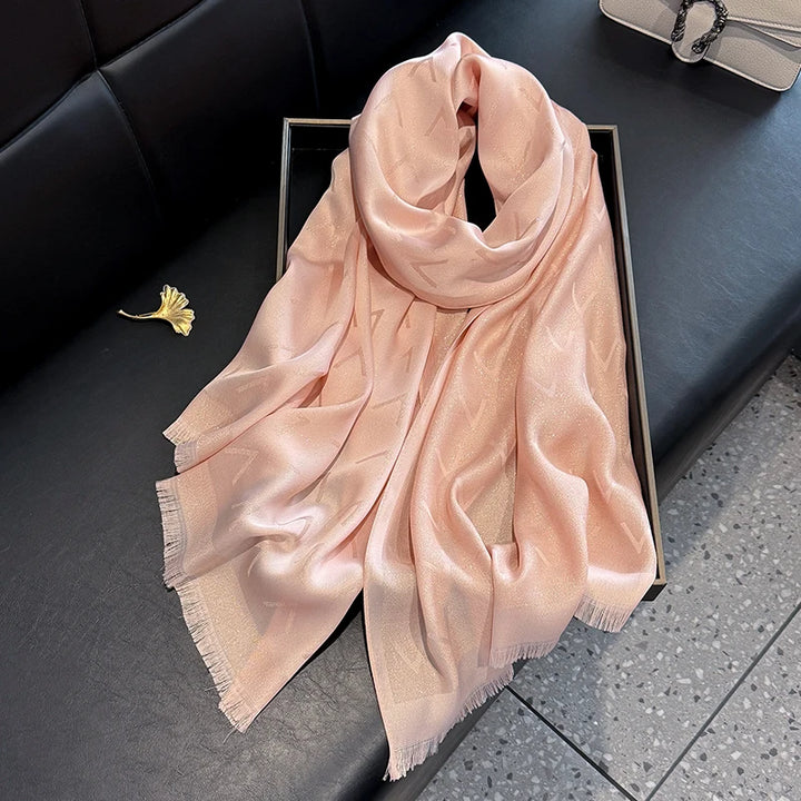 Elegant Silk Blend Shawl Wrap Headscarf