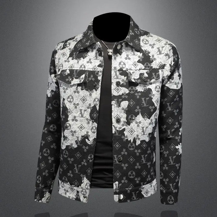 Handsome Jacquard Denim Jacket