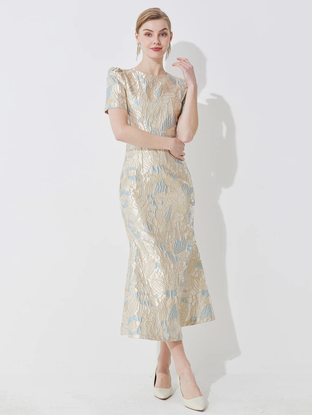Stunning Waist-Cinching Mermaid Maxi Dress