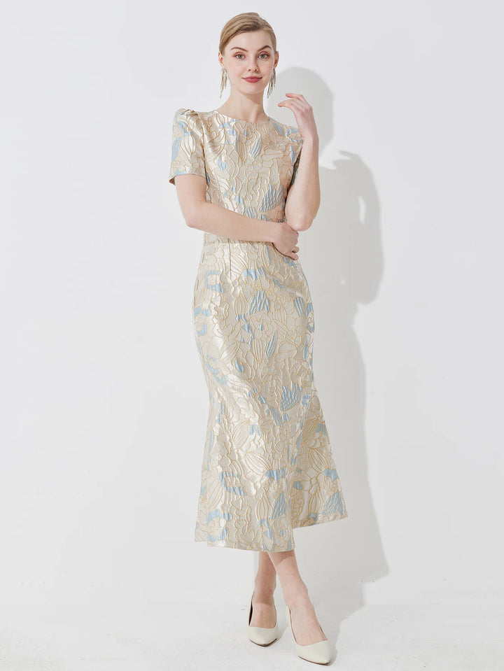 Stunning Waist-Cinching Mermaid Maxi Dress