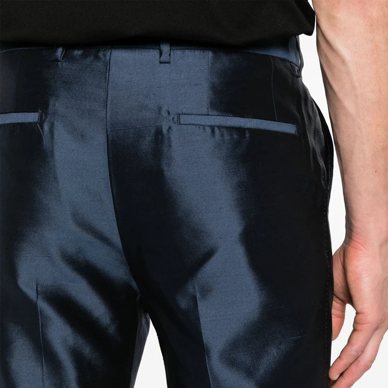 Classic British Style Slim-Fit Pants