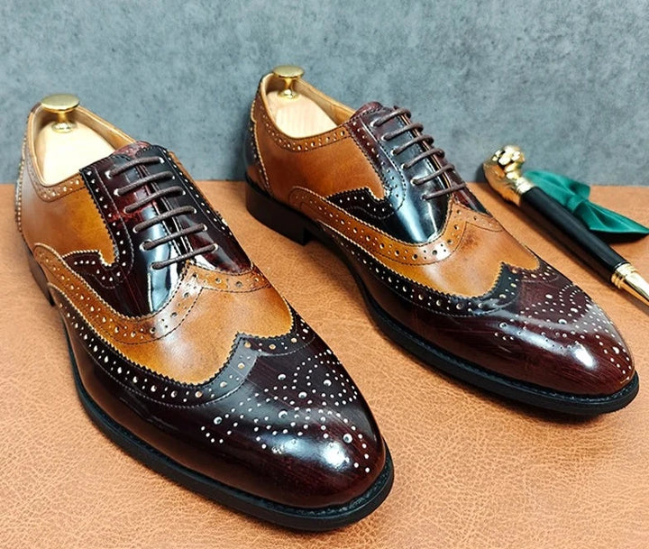 Party Style Leather Brogue Shoes