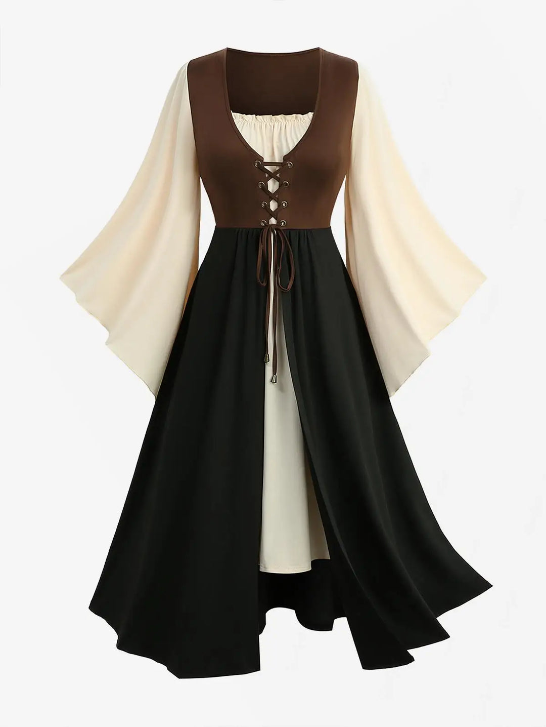 High-Class Flare Sleeves Formal Dress