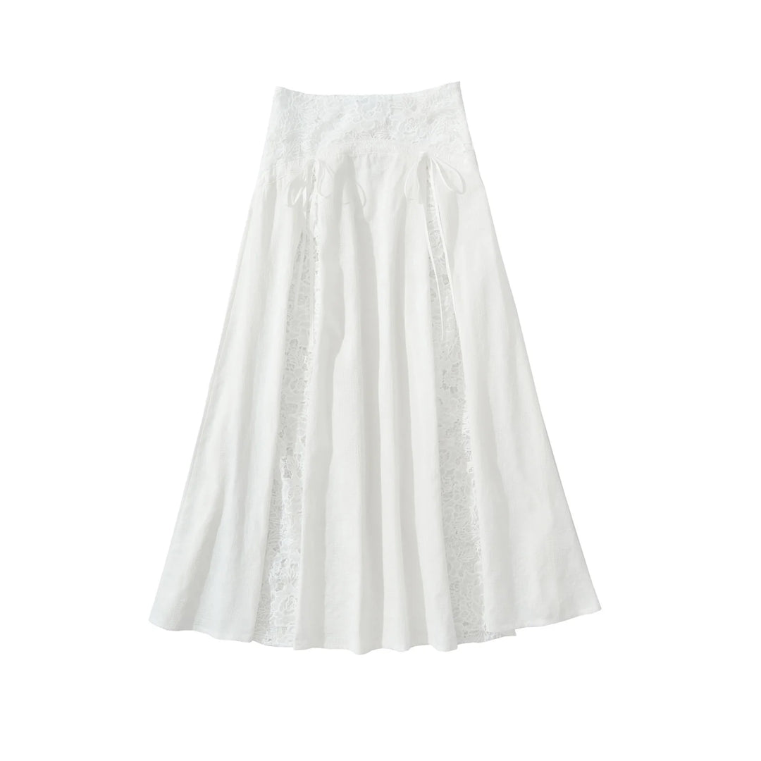 Elegant A-Line Maxi Skirt