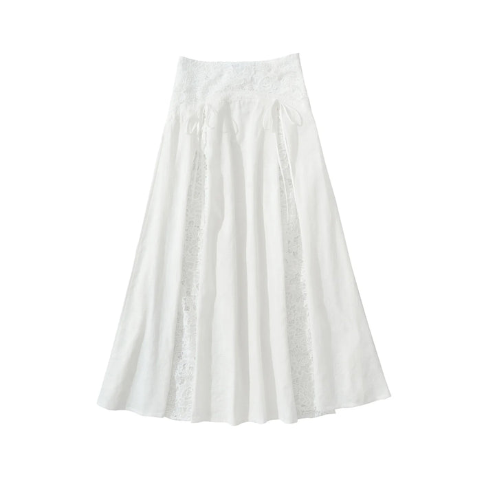 Elegant A-Line Maxi Skirt
