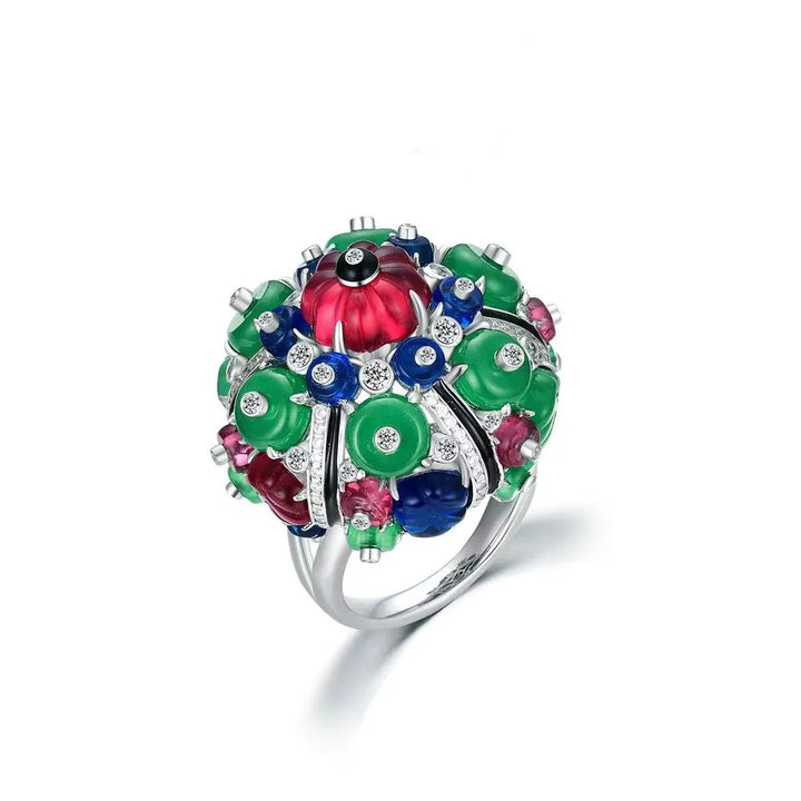 Bague de fête pour femme en argent sterling