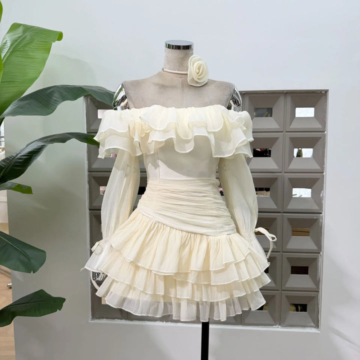 Fashionable Off Shoulder Mini Dress