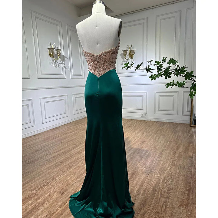 High Split Mermaid Evening Gown