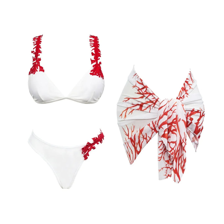 Stylish Hollow Laser Cut Bikini Set