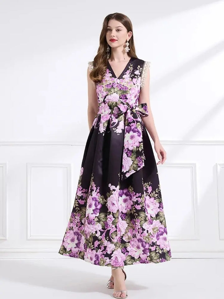 Glamorous Cross V-Neck Wrap Dress