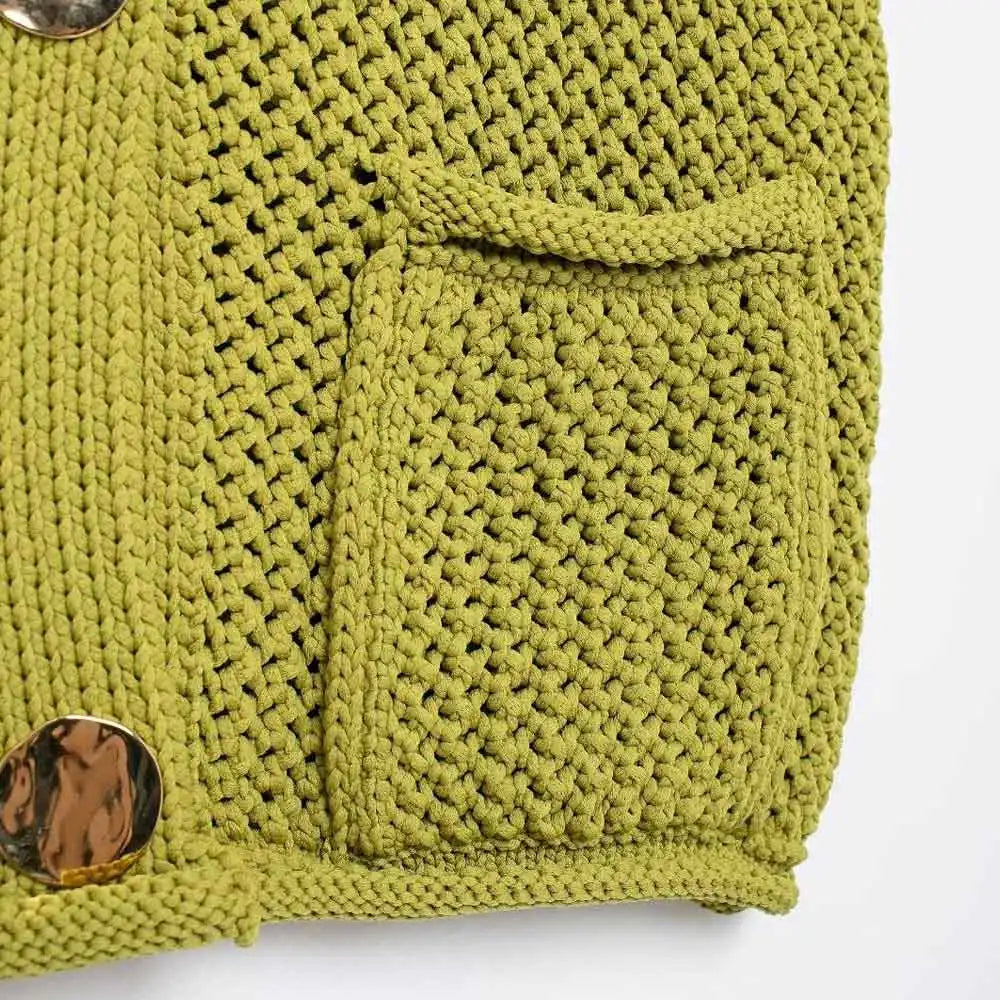 Trendy Knitted Vest Sweater