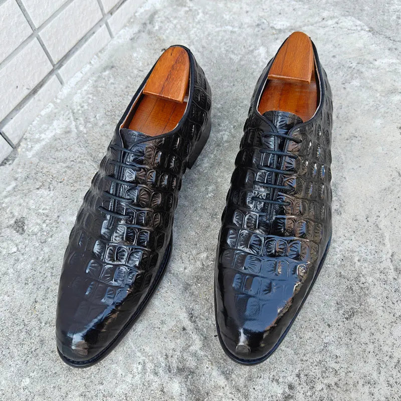 Refined Lace-Up Oxford Leather Shoes