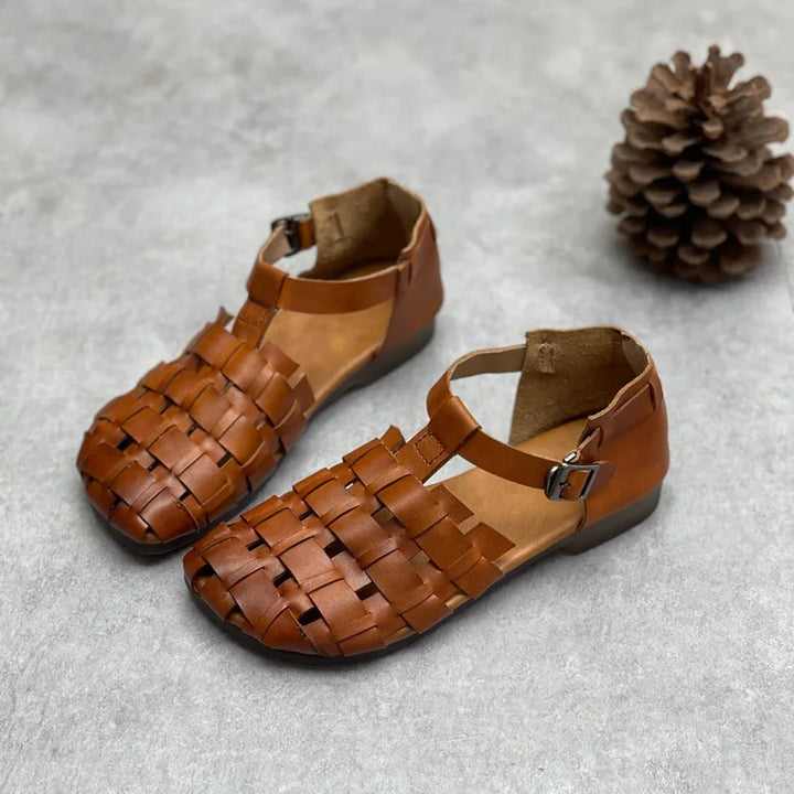 Elegant Soft Bottom Leather Sandals