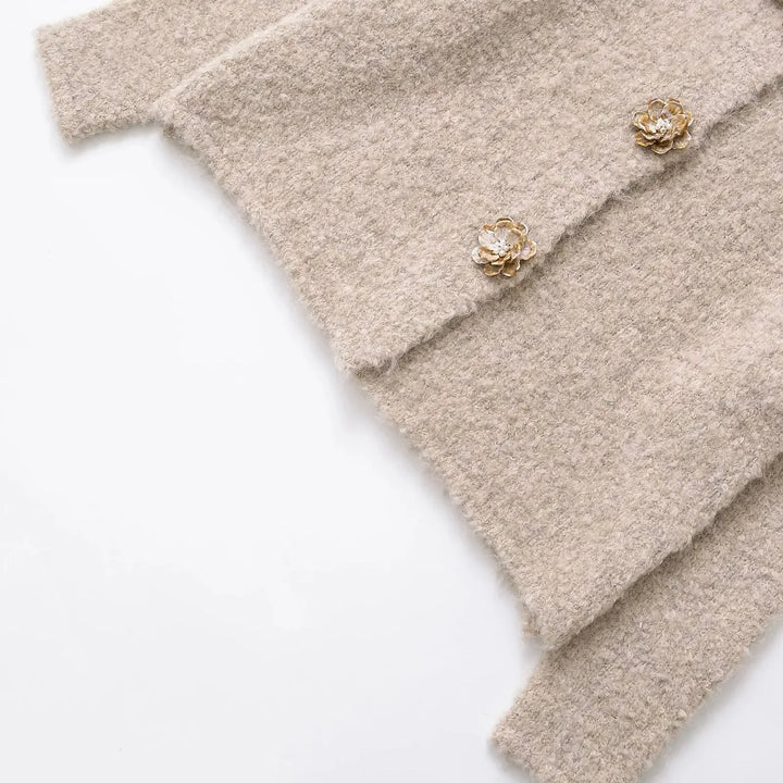 Smooth Knitted Short Cardigan