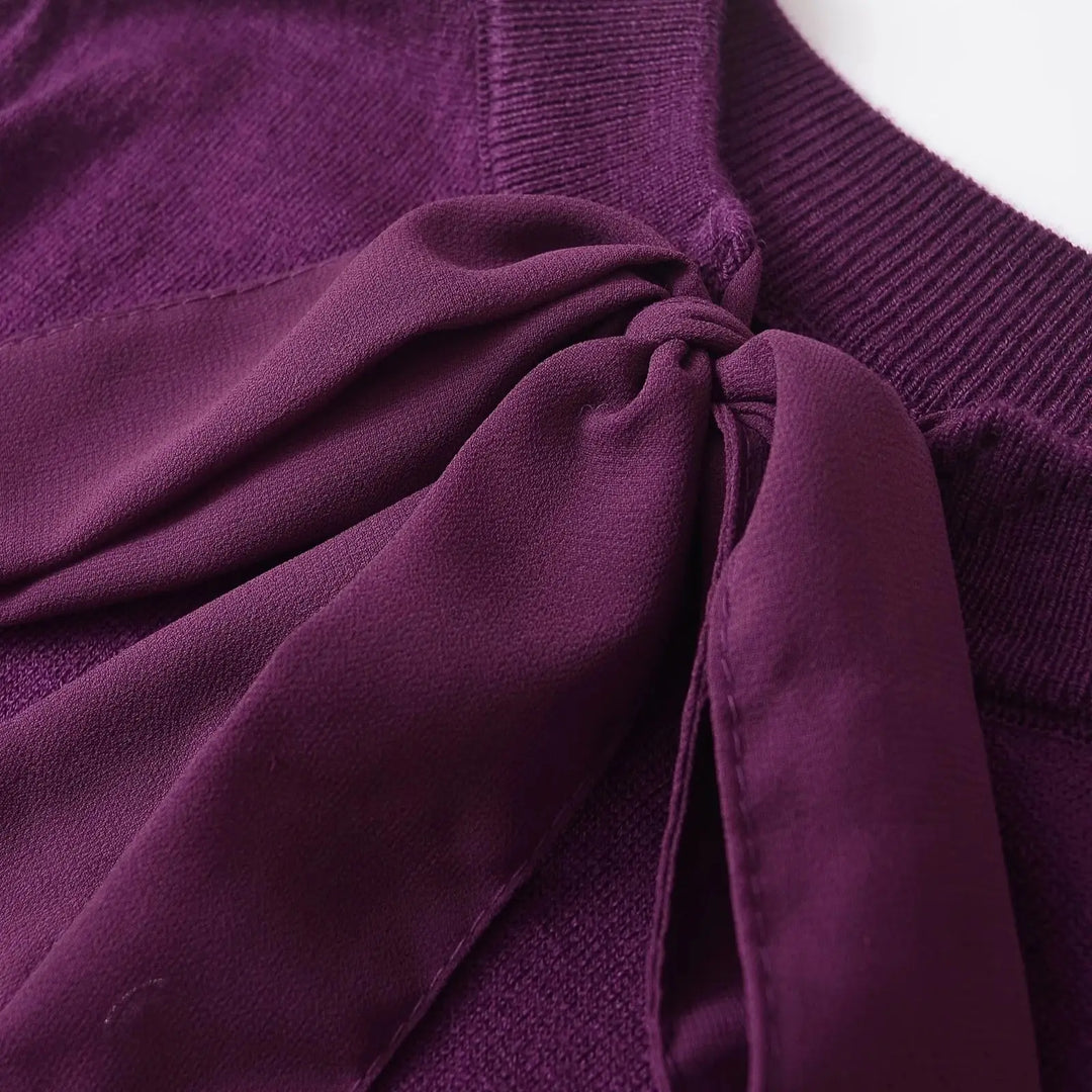 Fancy Lace-Up Casual Sweater