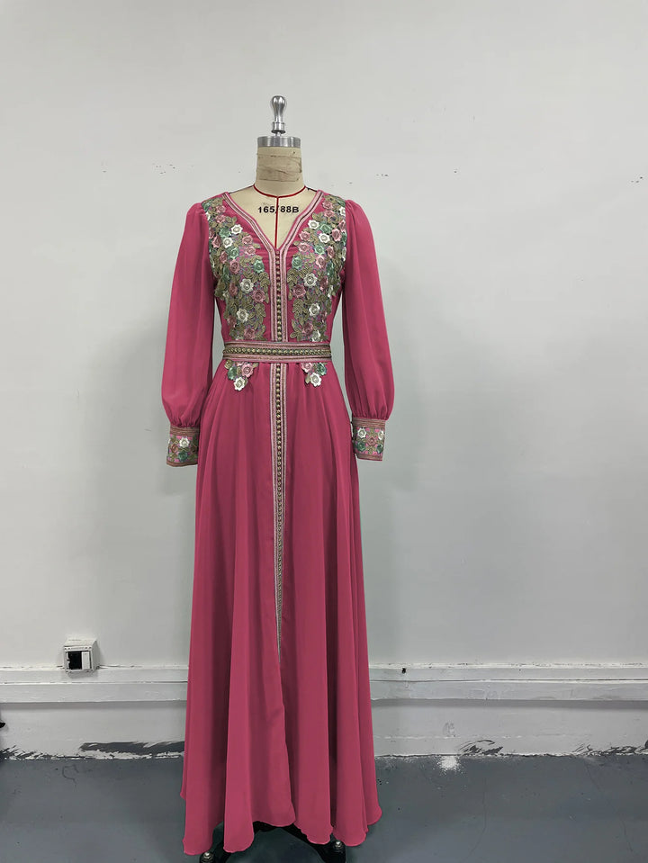 Refined Fashionable Floor-Length Abaya Dress