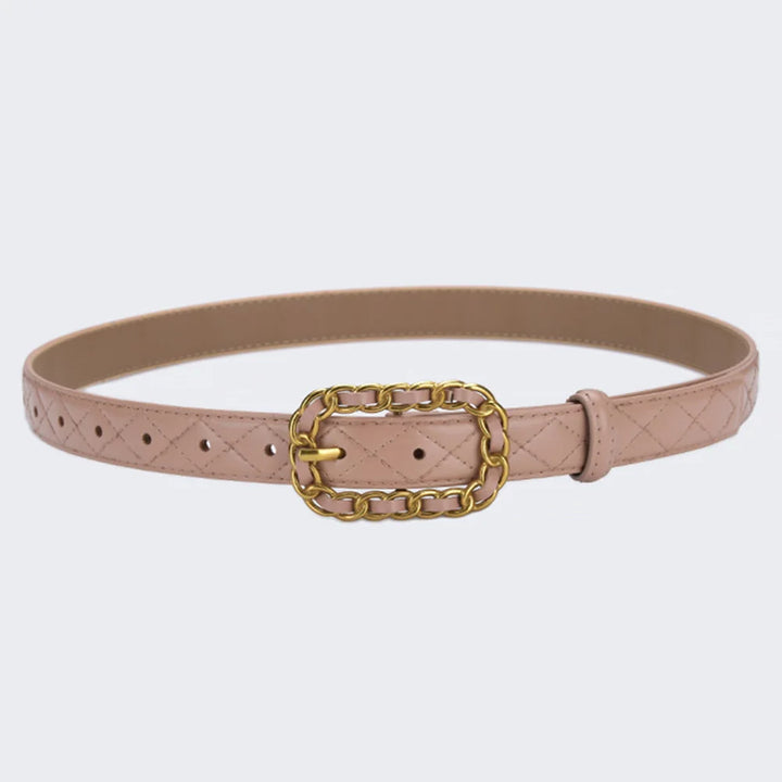 Stylish Leather Pin Buckle Belt